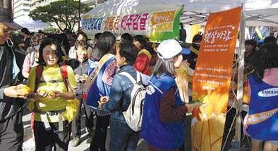 제주농협 광화문 광장서 감귤소비 홍보
