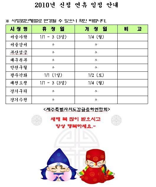 <font color=red>신정연휴 경매일정</font>